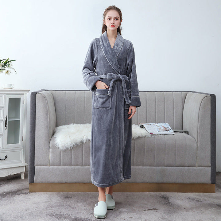 Unisex Bathrobe - Soft and Long with Belt