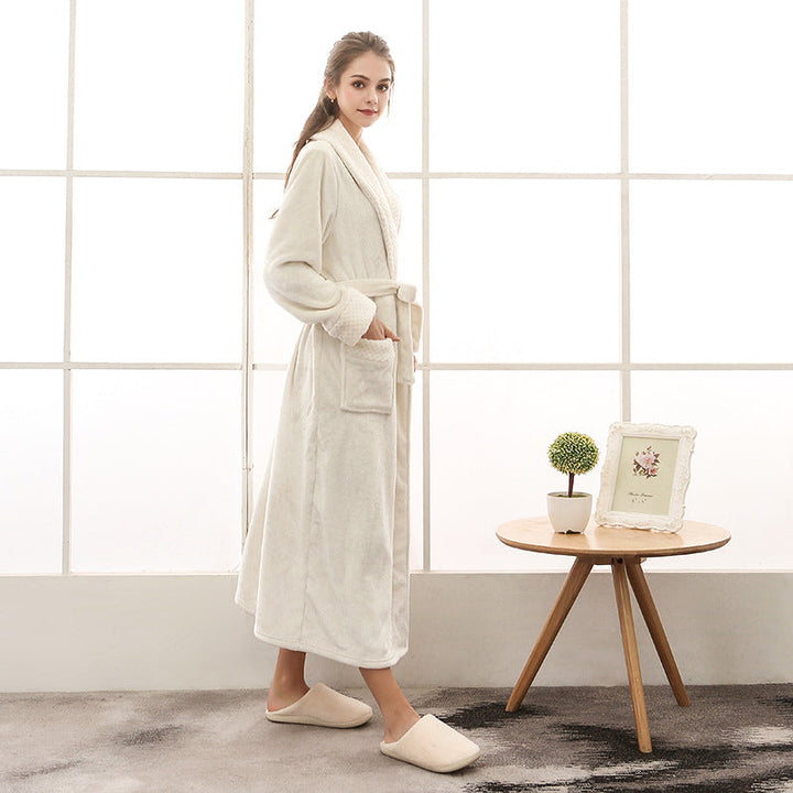 Unisex Bathrobe - Long, Soft with Belt
