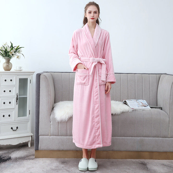 Unisex Bathrobe - Soft and Long with Belt