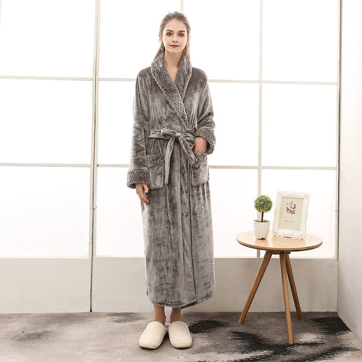 Unisex Bathrobe - Long, Soft with Belt