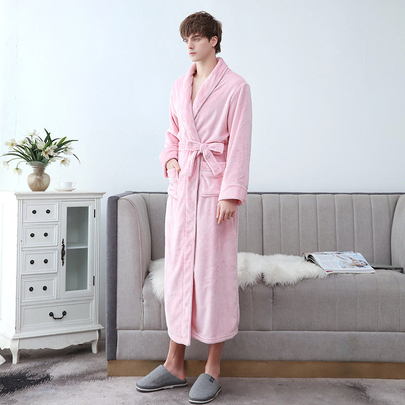 Unisex Bathrobe - Soft and Long with Belt