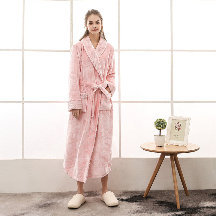 Unisex Bathrobe - Long, Soft with Belt