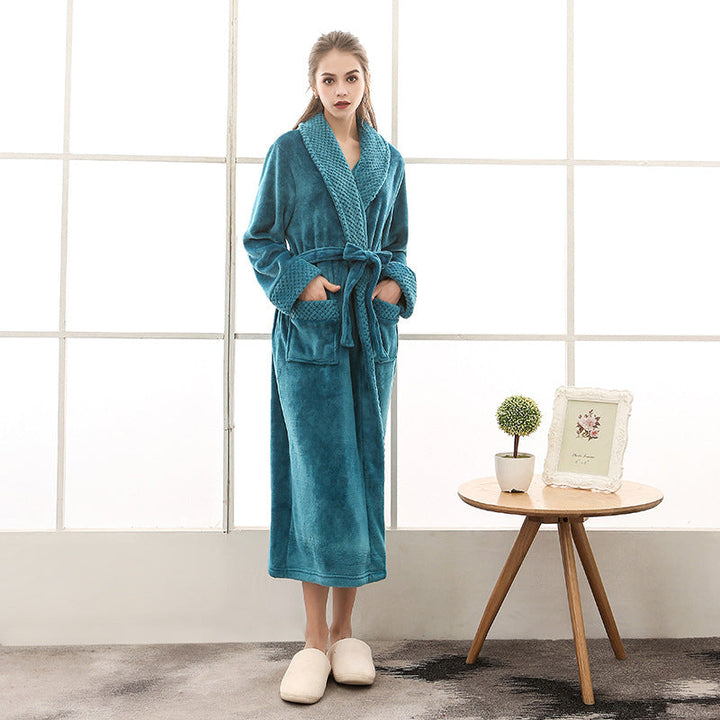 Unisex Bathrobe - Long, Soft with Belt