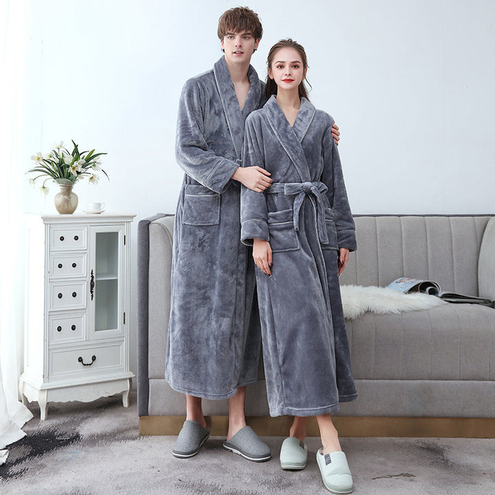 Unisex Bathrobe - Soft and Long with Belt