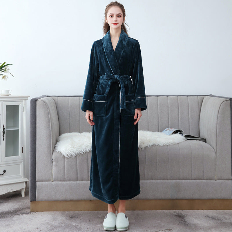 Unisex Bathrobe - Soft and Long with Belt