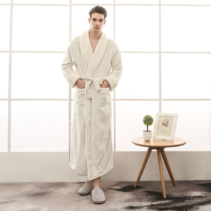 Unisex Bathrobe - Long, Soft with Belt
