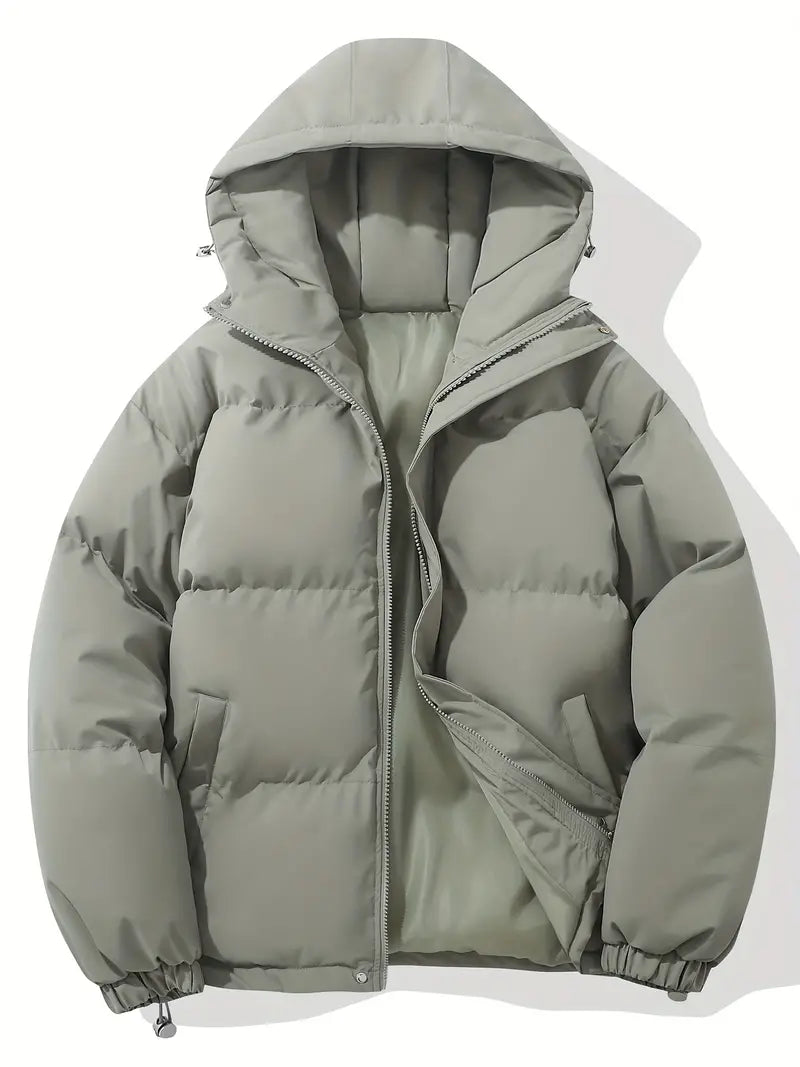 Women's Winter Puffer Jacket - Hooded Outerwear