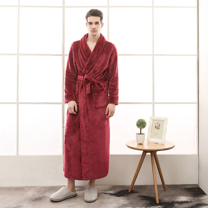 Unisex Bathrobe - Long, Soft with Belt