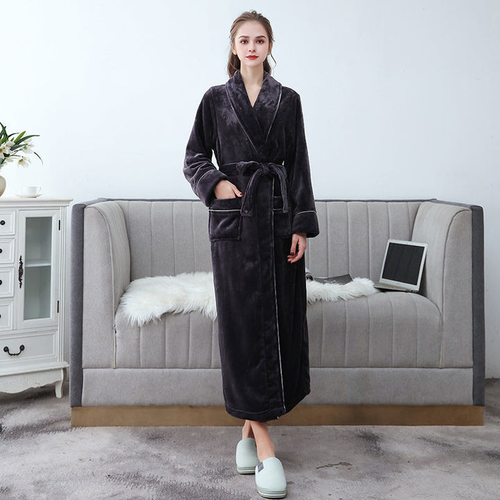 Unisex Bathrobe - Soft and Long with Belt
