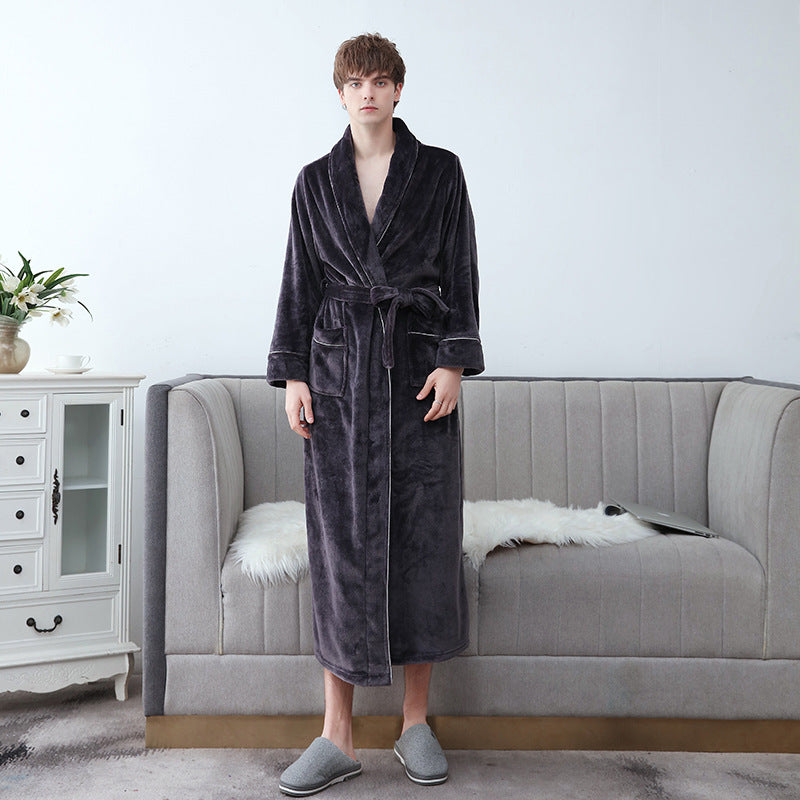 Unisex Bathrobe - Soft and Long with Belt