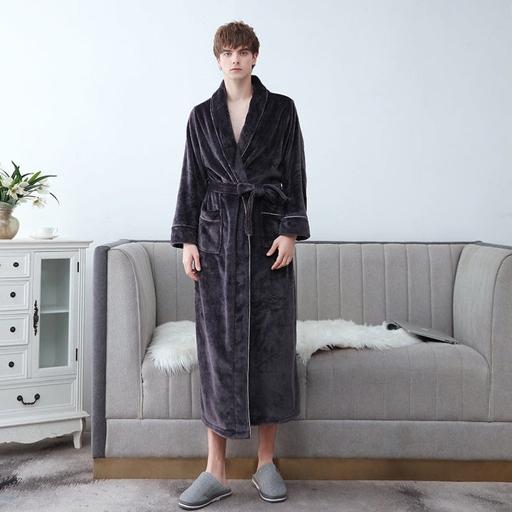 Unisex Bathrobe - Soft and Long with Belt
