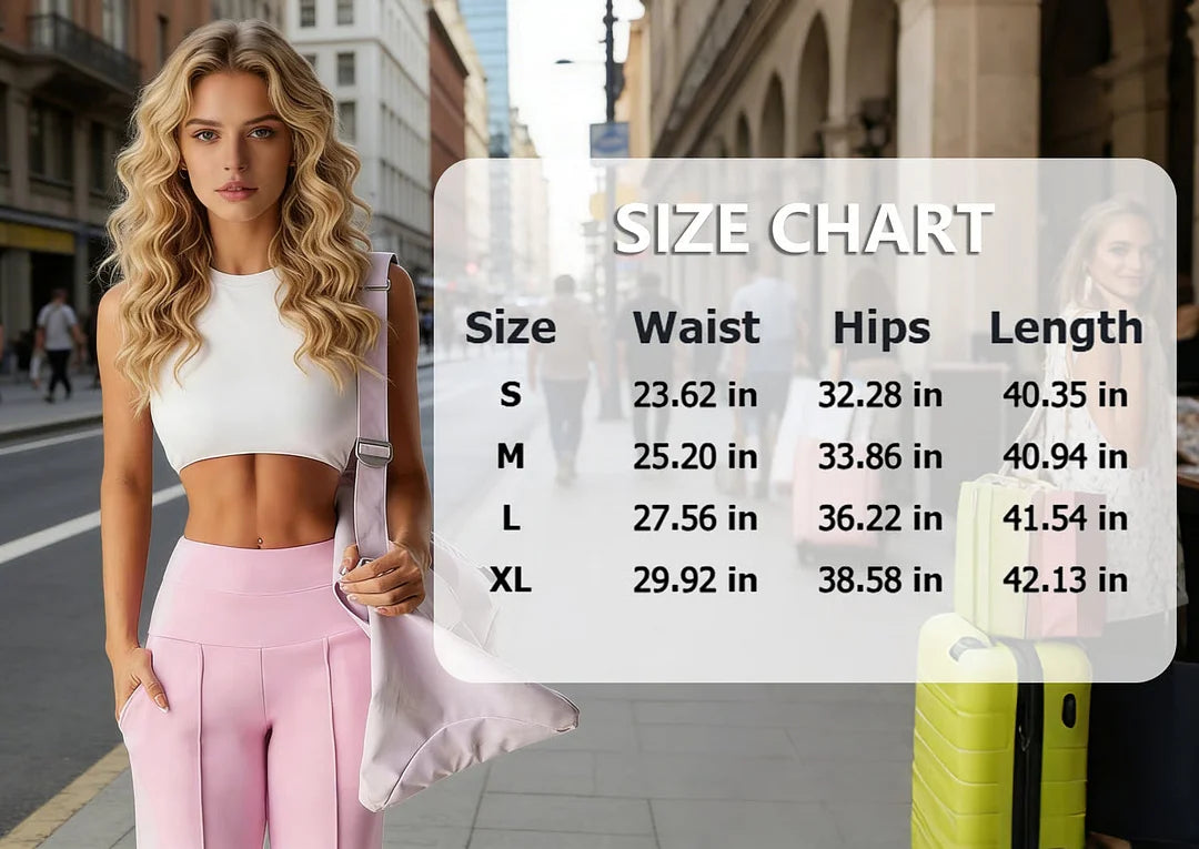 💕 Effen, losse, rechte broek voor dames