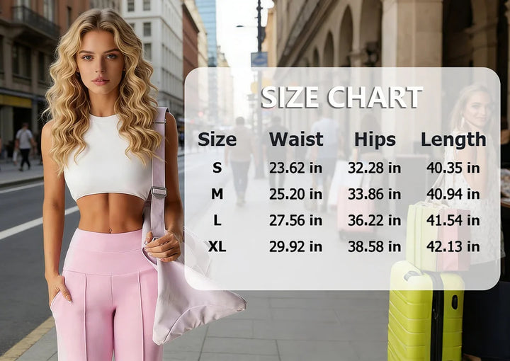 💕 Effen, losse, rechte broek voor dames