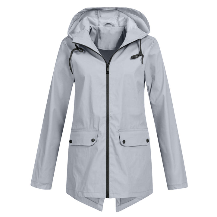 Women's Long Waterproof Jacket - Outdoor Protection