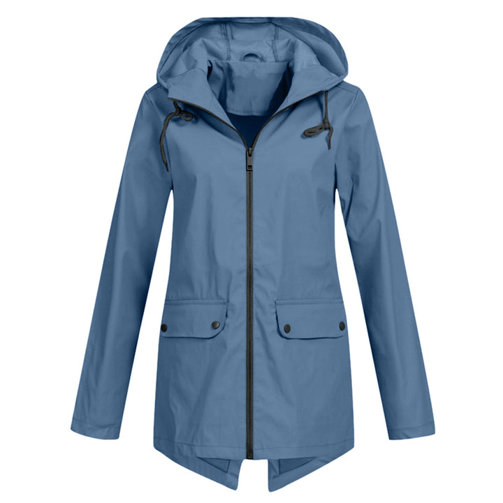 Women's Long Waterproof Jacket - Outdoor Protection