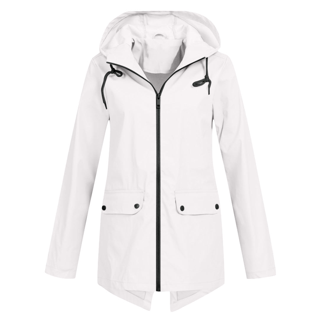 Women's Long Waterproof Jacket - Outdoor Protection