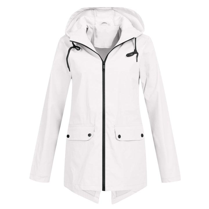 Women's Long Waterproof Jacket - Outdoor Protection