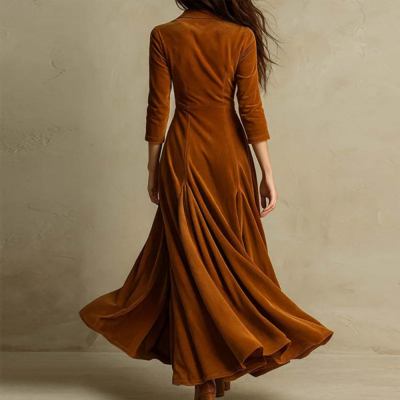 Anna | Long Velvet Dress