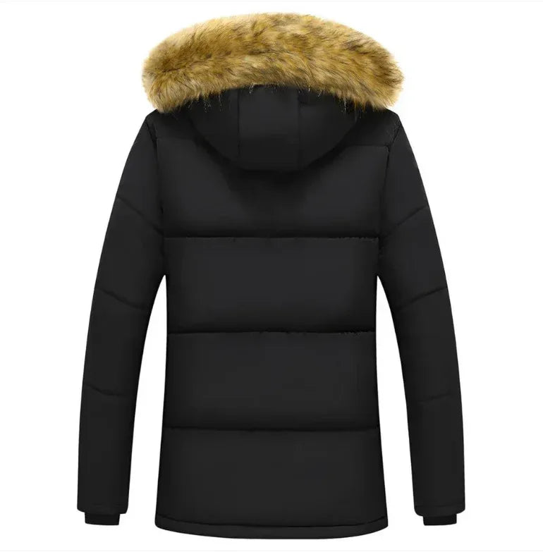 Długa, stylowa kurtka zimowa z kapturem - Mavee!