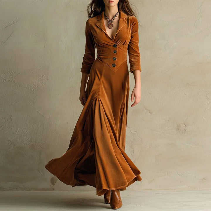 Anna | Long Velvet Dress