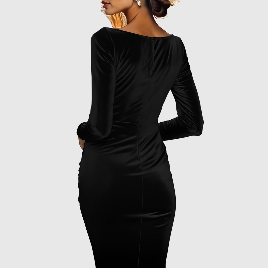 Selliv | Effen Bodycon Feestjurk