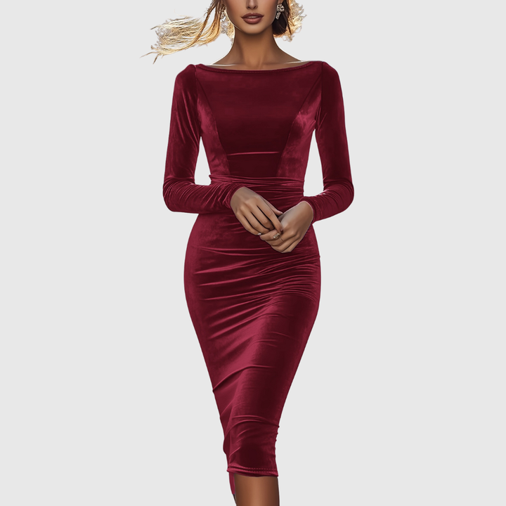 Selliv | Effen Bodycon Feestjurk