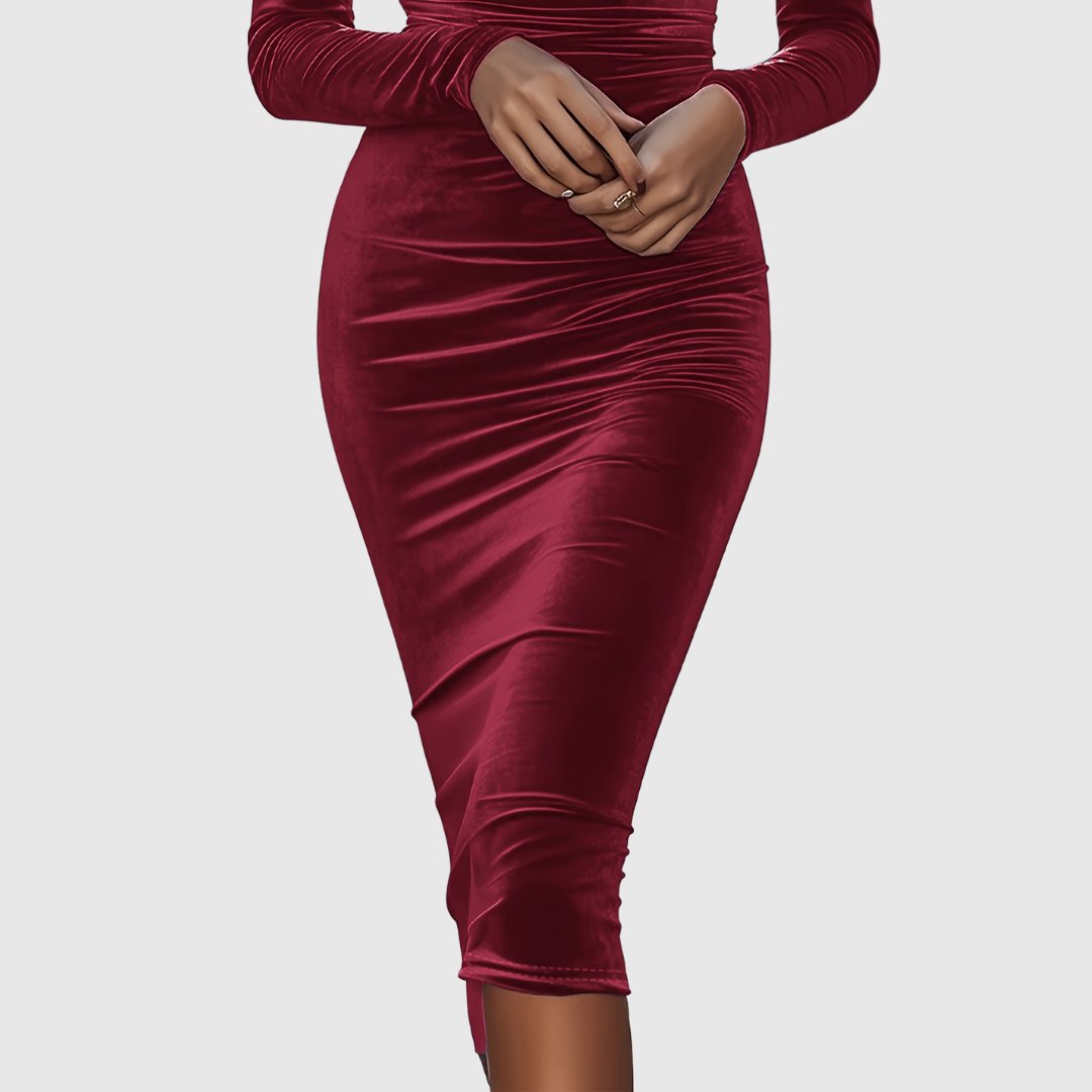 Selliv | Effen Bodycon Feestjurk