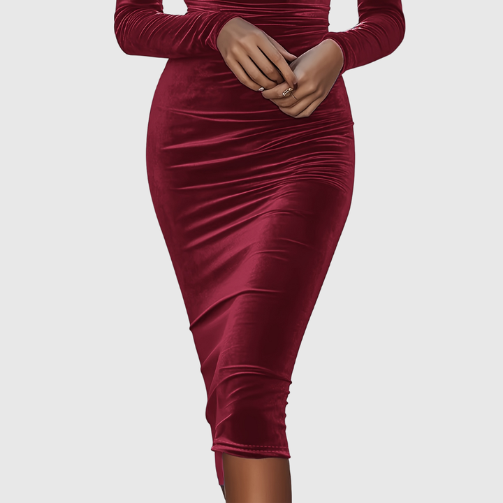 Selliv | Effen Bodycon Feestjurk