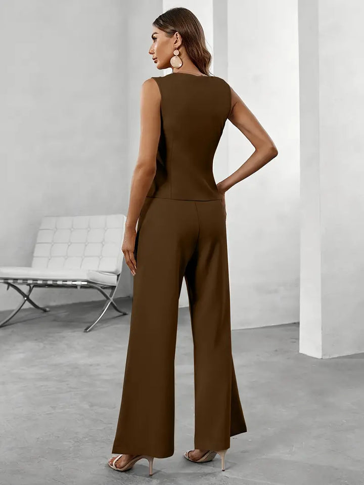 Hayden Embria | Women's Sleeveless Two-Piece Jumpsuit