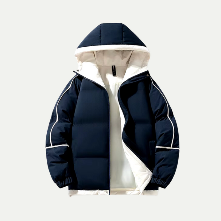 Unisex Short Winter Jacket - Quilted with Hood