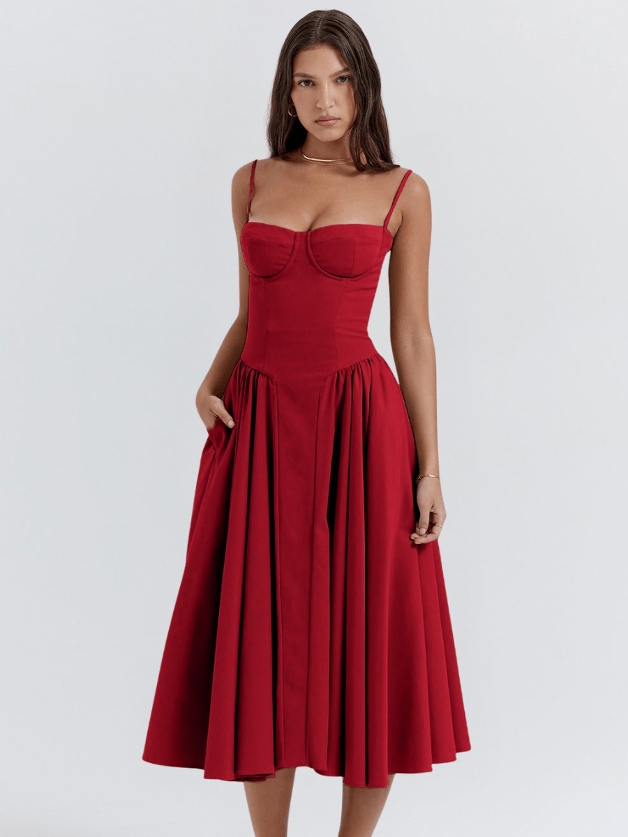 Valentine | Elegante Retro Midi-Jurk