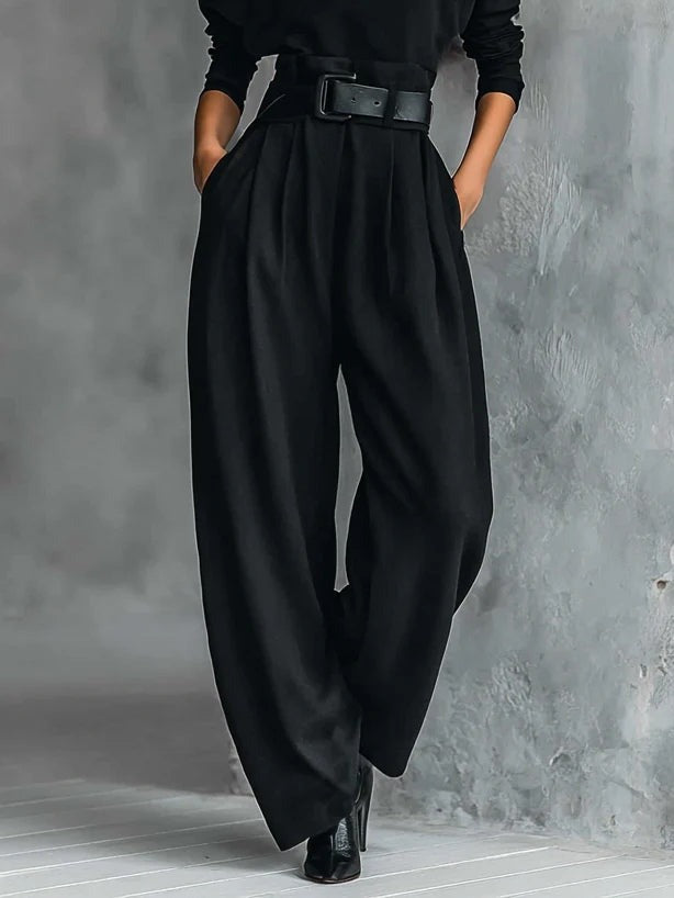 Hayden Malani™ | Jumpsuit with Turtleneck, Wide Legs, and Belt
