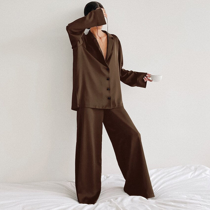 Women's Pajamas - Loose Set with Buttons