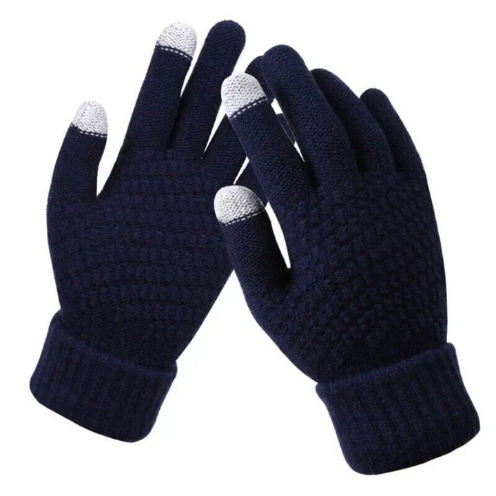 Women's Knitted Touchscreen Gloves - Ribbed