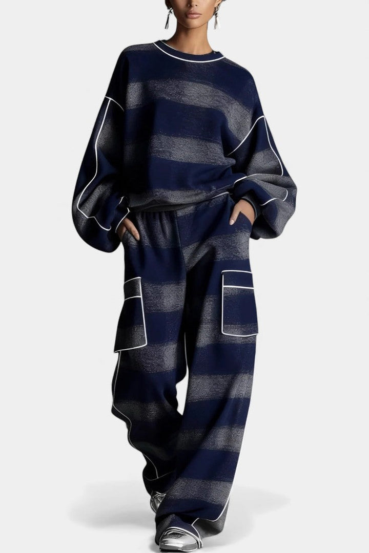 Hayden Viviana™ | Casual Red and Gray Plaid Set