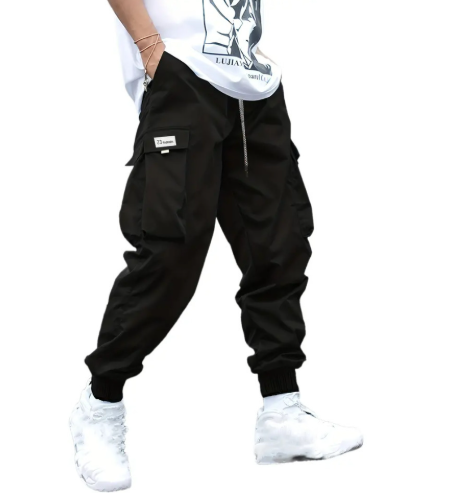 Męskie Spodnie Cargo - Jogger ze Ściągaczami